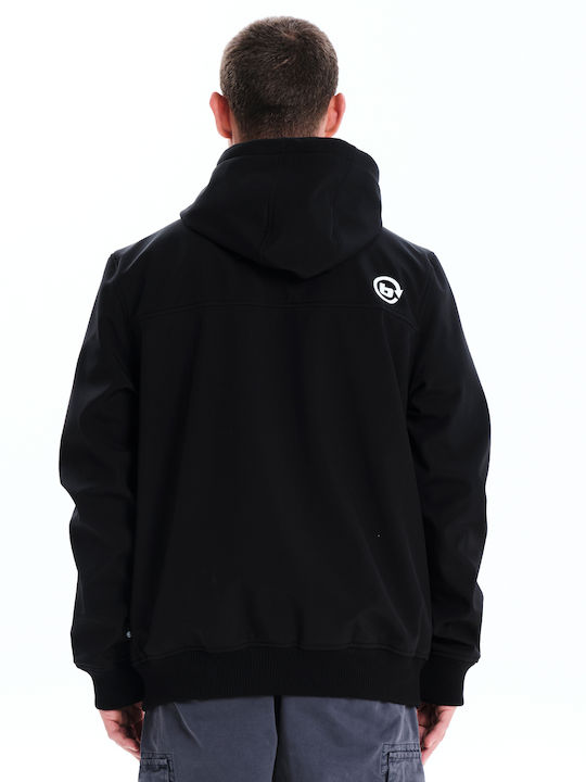 Jacke Bomber Winddicht Schwarz