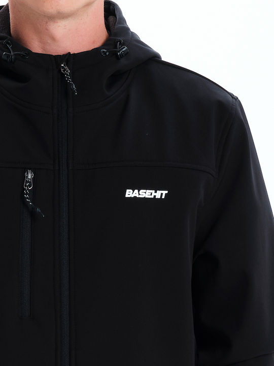 Jacke Bomber Winddicht Schwarz