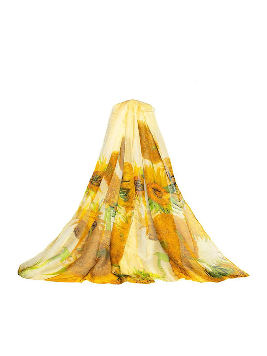 Signare Women's Silk Scarf Yellow