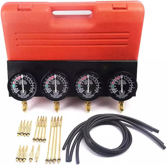 Carburetor Synchronizer Tool 4 Gauge Set Precise Calibration Durable Brass Construction