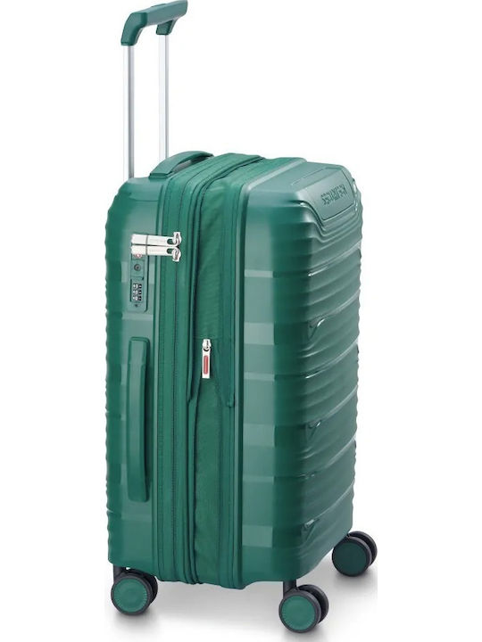 Securitech by Delsey Βαλίτσα Ταξιδίου Καμπίνας Σκληρή Dune Green με 4 Ρόδες Ύψους 55εκ.