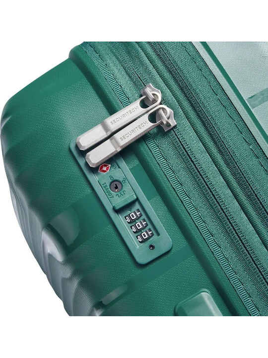 Securitech by Delsey Βαλίτσα Ταξιδίου Καμπίνας Σκληρή Dune Green με 4 Ρόδες Ύψους 55εκ.
