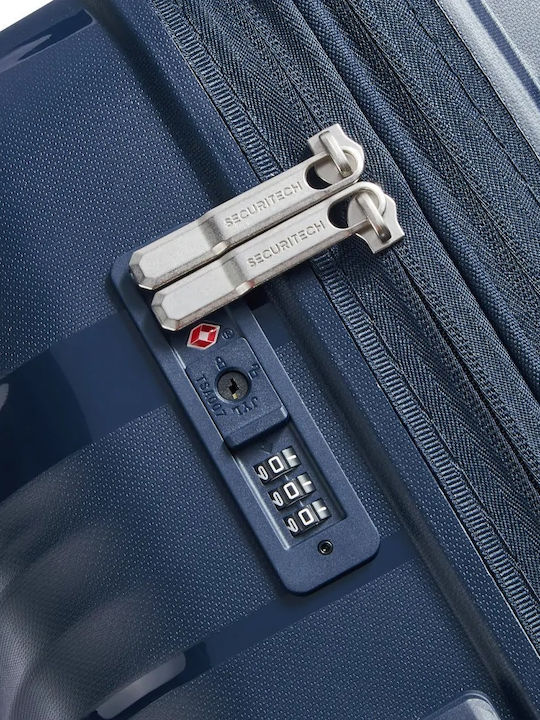 Securitech by Delsey Μεσαία Βαλίτσα Ταξιδίου Dune Navy με 4 Ρόδες Ύψους 66εκ.