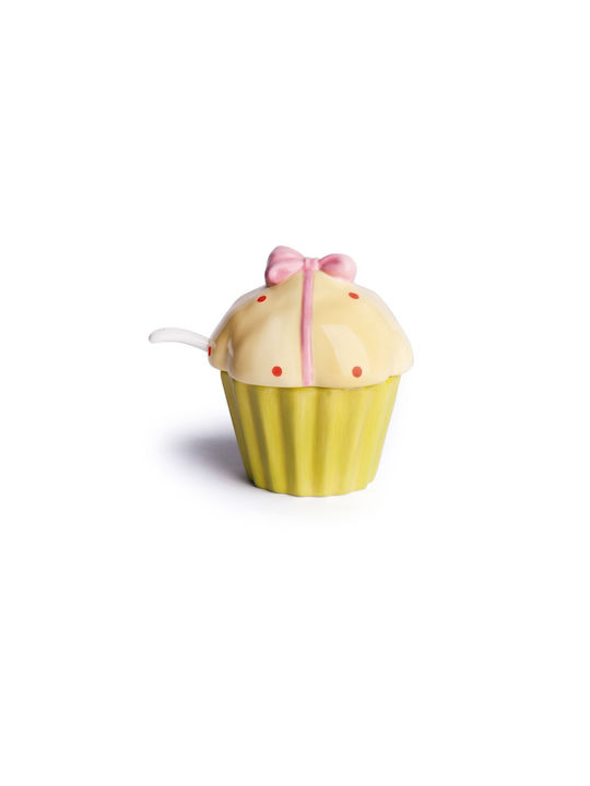 Excelsa Cupcake Шецерница Сервиз Керамично Зелен 1бр