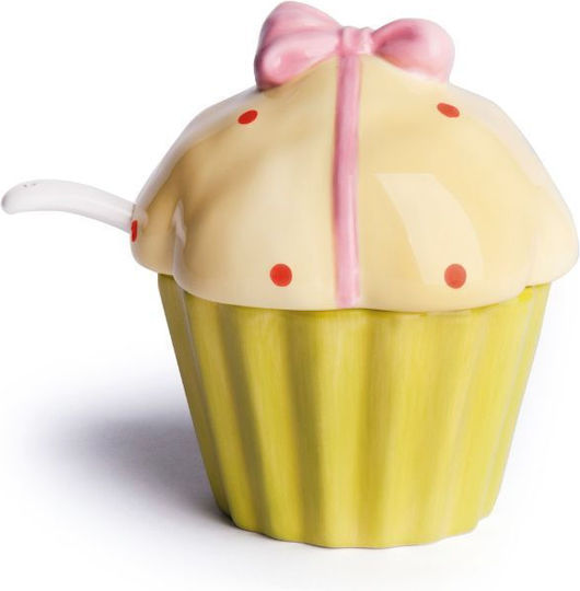 Excelsa Cupcake Ζαχαριέρα Σερβιρίσματος Κεραμική Πράσινη 47395