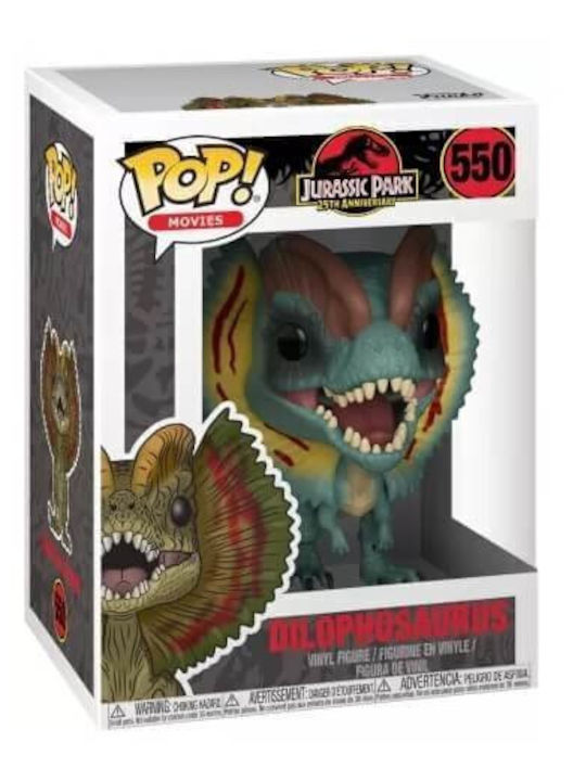 Figurină Funko Pop Movies Jurassic Park 25th Anniversary Dilophosaurus #550 din vinil