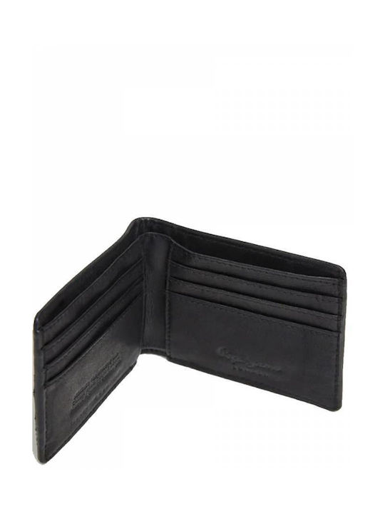 Pepe Jeans Men's Leather Card Wallet with RFID Black