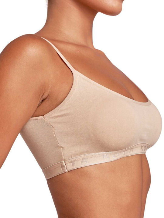 Women's Bra with Removable Padding Beige