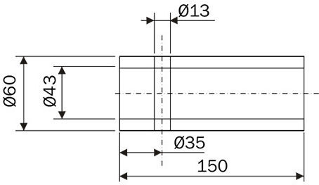 Μούφα Λοσταριού Φορτωτή 52042cf Ø60 Καβίλια Bpt