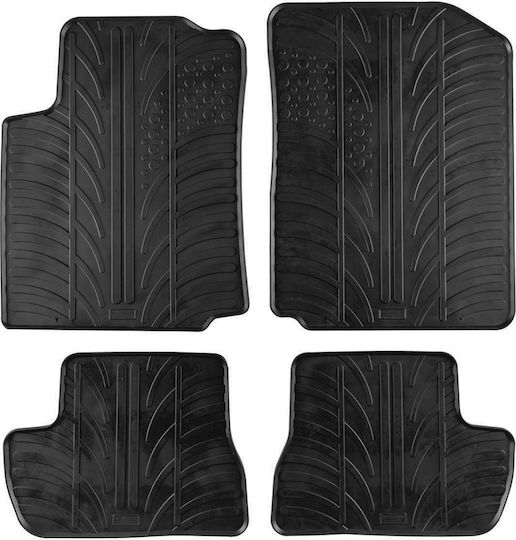 Gledring Σετ Μπροστινά και Πίσω Πατάκια 4τμχ για Citroen C2 2003+ Μαύρα