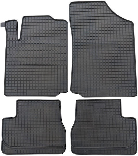 Petex Set of Front and Rear Mats 4pcs for Citroen C2 2002-2009 Black