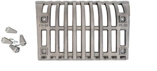 Lunaway Cast Iron Fireplace Grate 42.5x28.5cm