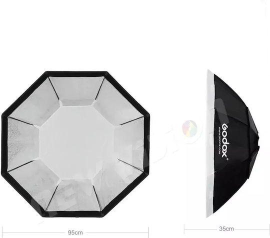 Godox Softbox 95cm Octagon Shape Bowens Mount Compatibility Honeycomb Grid Light Control