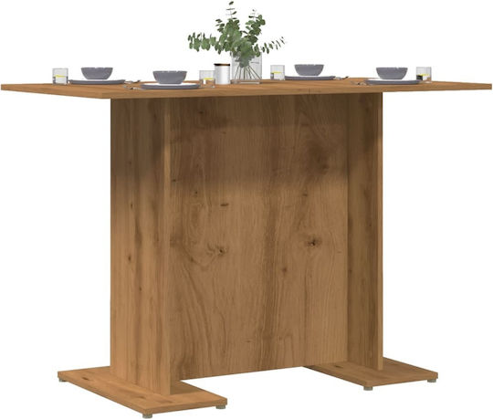 Artisan Dining Table Wooden Oak 110x60x75cm
