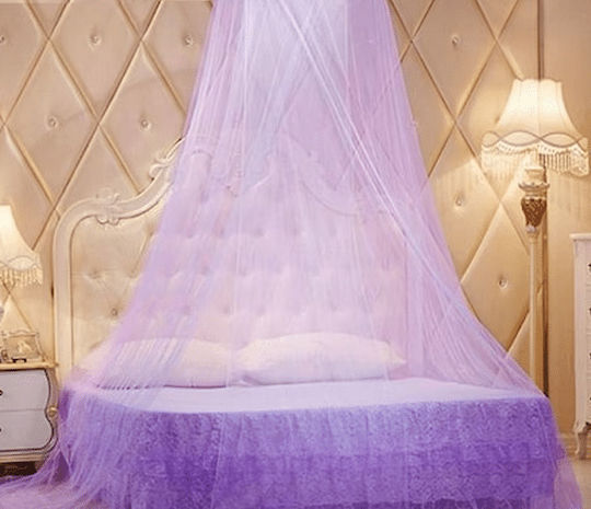Double Camping Mosquitos Nest Purple 260x270x36cm