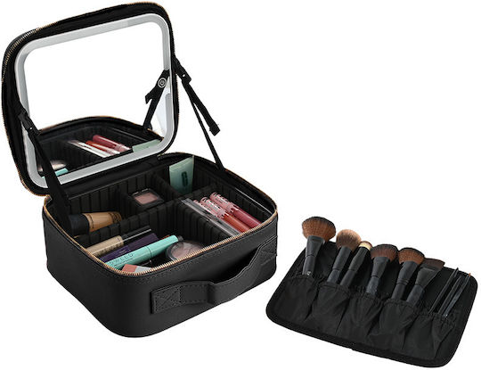 Foxy Cosmetic Case Black H11.5xW26xD23cm