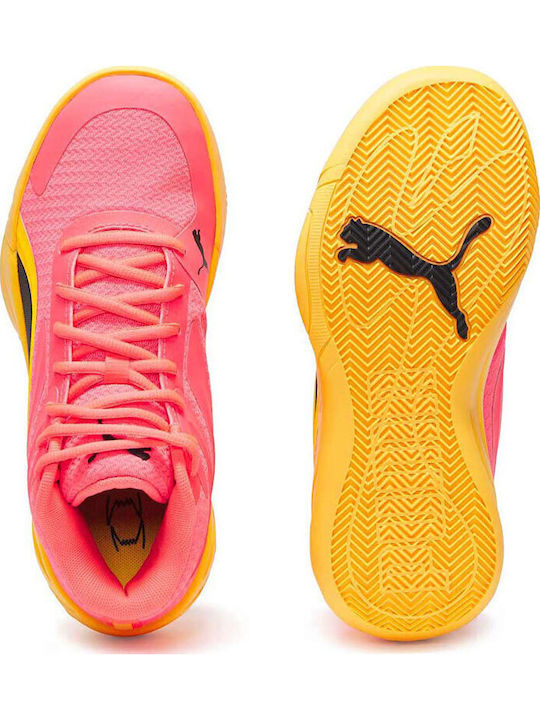Court Pro High Basketball Shoes Pink