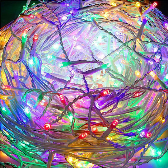 500 Lichterketten LED 20m. Mehrfarbige Typ Vorhang 1Stück