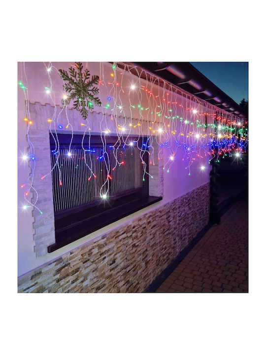 500 Lămpițe LED 20m. Multicolore tip Perdea 1buc