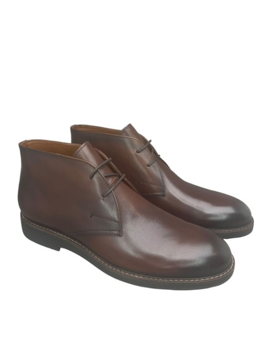 Lässige Herrenstiefel aus Leder Braun