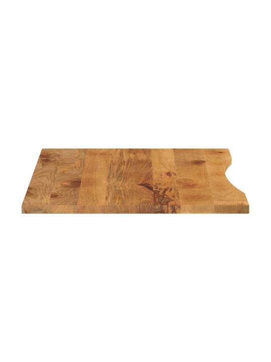 vidaXL Rectangular Office Desk Surface made of Solid Wood Mango 100x80x2.5cm 370220 1pcs
