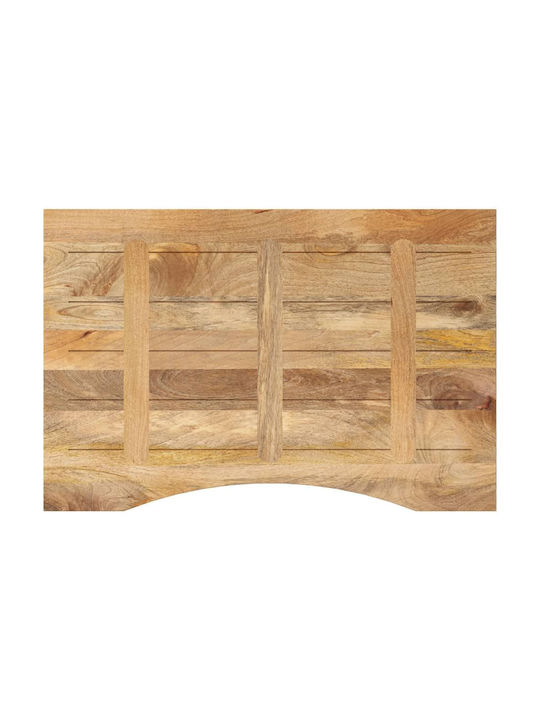 vidaXL Rectangular Office Desk Surface made of Solid Wood Mango 80x50x2.5cm 370192 1pcs