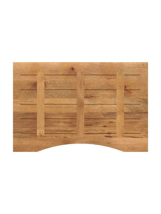 vidaXL Rectangular Office Desk Surface made of Solid Wood Mango 80x60x2.5cm 370214 1pcs