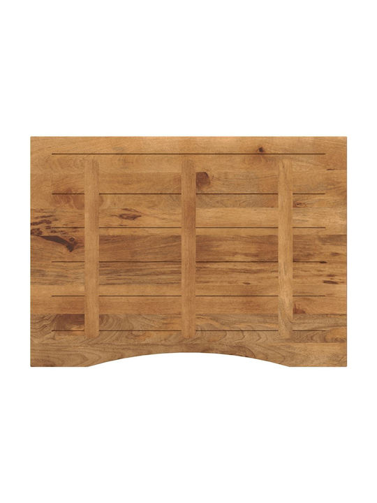 vidaXL Rectangular Office Desk Surface made of Solid Wood Mango 100x80x2.5cm 370220 1pcs