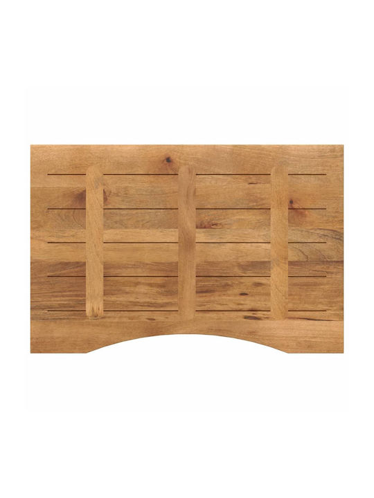 vidaXL Rectangular Office Desk Surface made of Solid Wood Mango 80x50x2.5cm 370207 1pcs