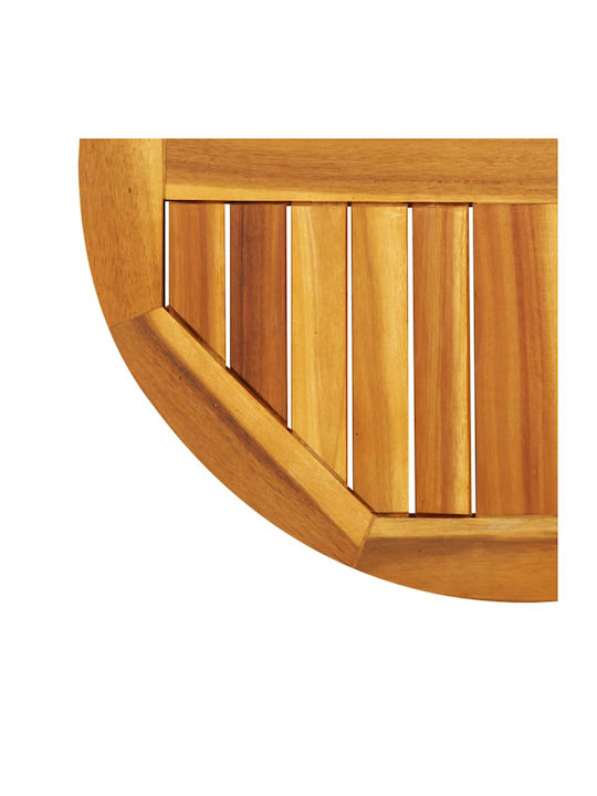 vidaXL Rund Tischoberfläche aus Massivholz Acacia 60x60x2cm 4004248 1Stück