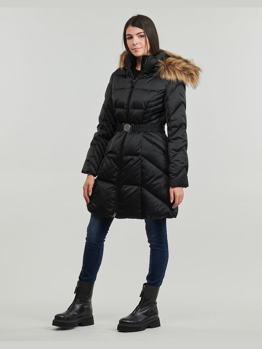 Guess Women's Short Lifestyle Jacket for Winter Black