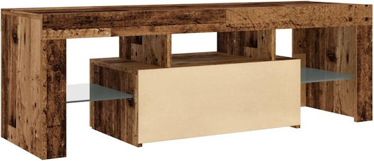 TV Stand with LED Lighting Brown M120xD40xH40cm