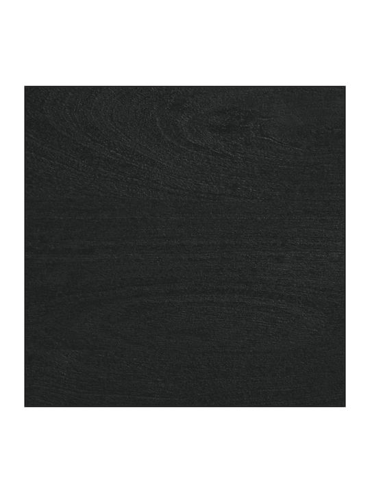 Rectangular Central Coffee Table Made of Solid Wood Black M80xW50xH40cm