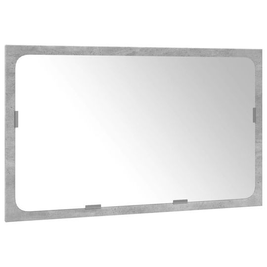 vidaXL Πάγκος με Νιπτήρα & Καθρέπτη Μ61xΒ18.5xΥ39.5cm Γκρι