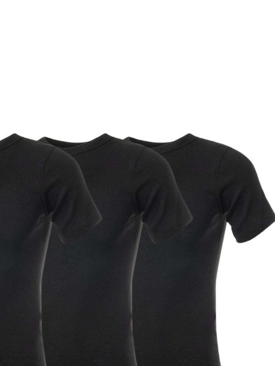 Panda Clothing Men's Undershirts in Black Color 3Pack