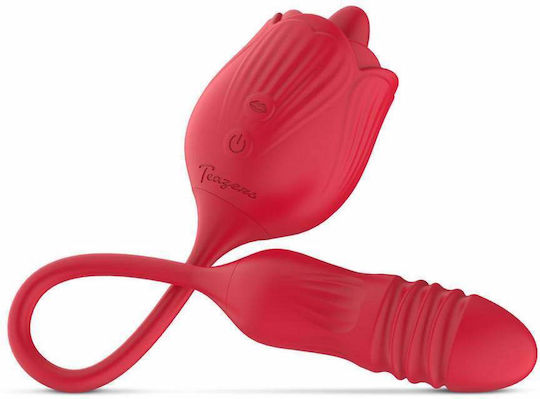 Teazers Vibrator With Thrusting Dildo For Her Двойна Вибратор 3.5см Розов