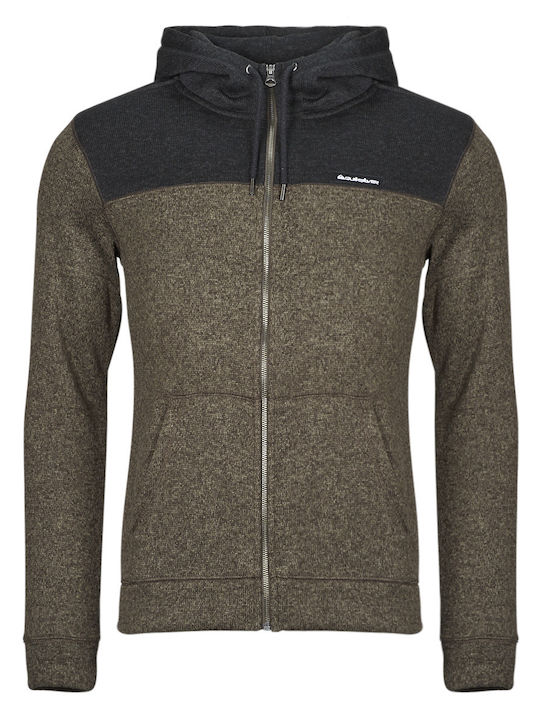 Keller Men's Knitted Cardigan with Hood Brown