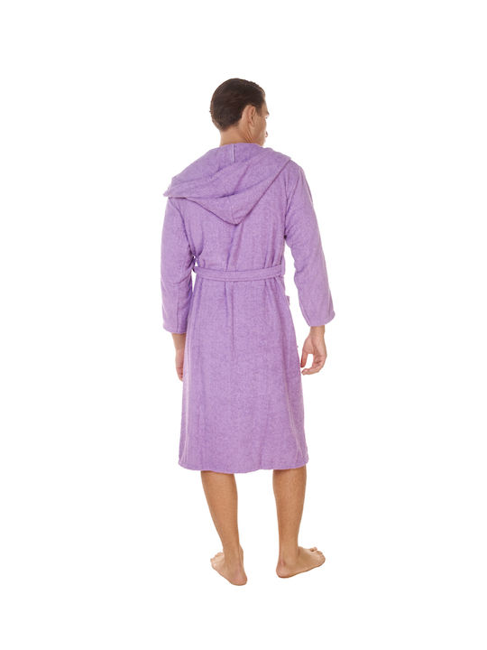 Comfort Halat de baie cu Glugă Violet