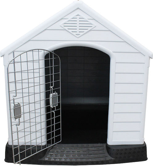 Vesta Door Dog made of Metal in Silver Color 26.5 x 45 x 45cm