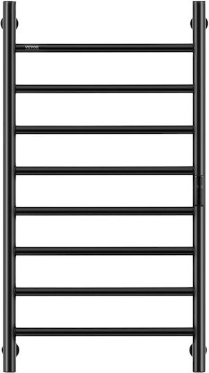 Vevor Electric Towel Rail 80x50cm Black