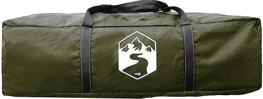 vidaXL Fishing Tent Tunnel Green for 2 People 330x315x176cm