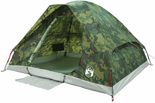 vidaXL Къмпинг сцени Igloo Зеленa за 6 човека