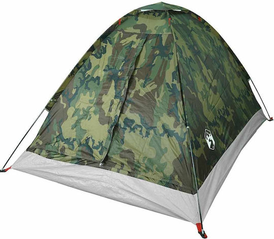 vidaXL Camping Tent Igloo Green for 2 People 198x145x105cm
