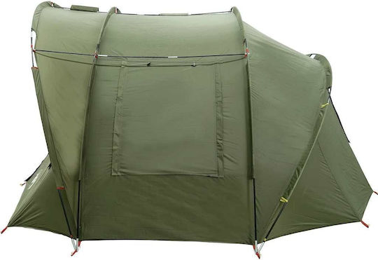 vidaXL Fishing Tent Tunnel Green for 2 People 330x315x176cm
