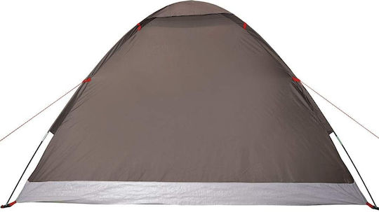 vidaXL Camping Tent Igloo Brown for 4 People