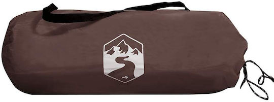 vidaXL Camping Tent Igloo Brown for 4 People