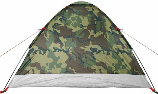 vidaXL Къмпинг сцена Igloo Зеленa за 4 човека