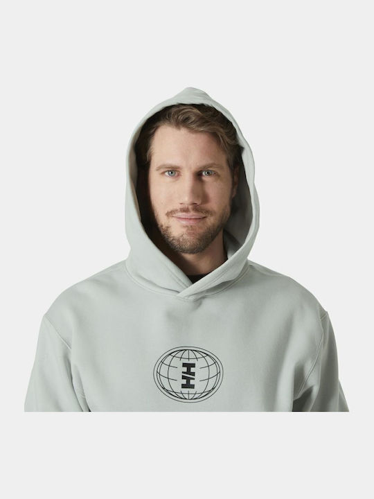 Sweatshirt Für Herren Mit Kapuze Hellblau