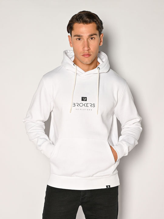 Sweatshirt with Hood White