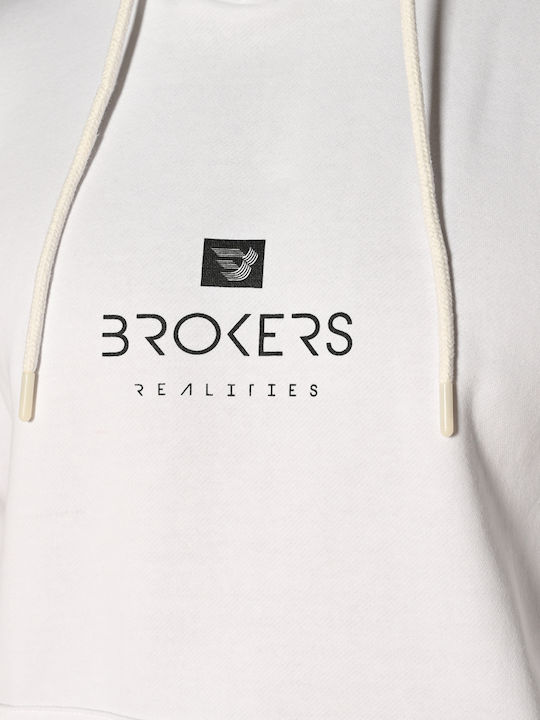 Sweatshirt with Hood White